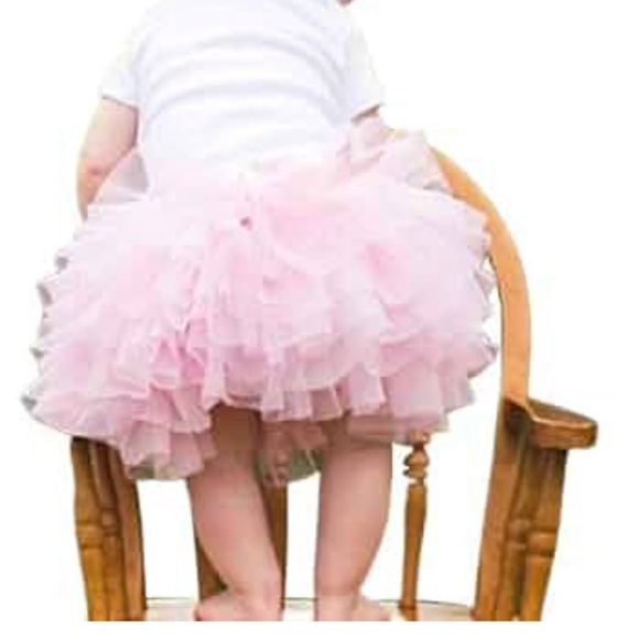 Tortoise and Rabbit Pink Baby Girls Tutu w/Bow Size M - Picture 1 of 10